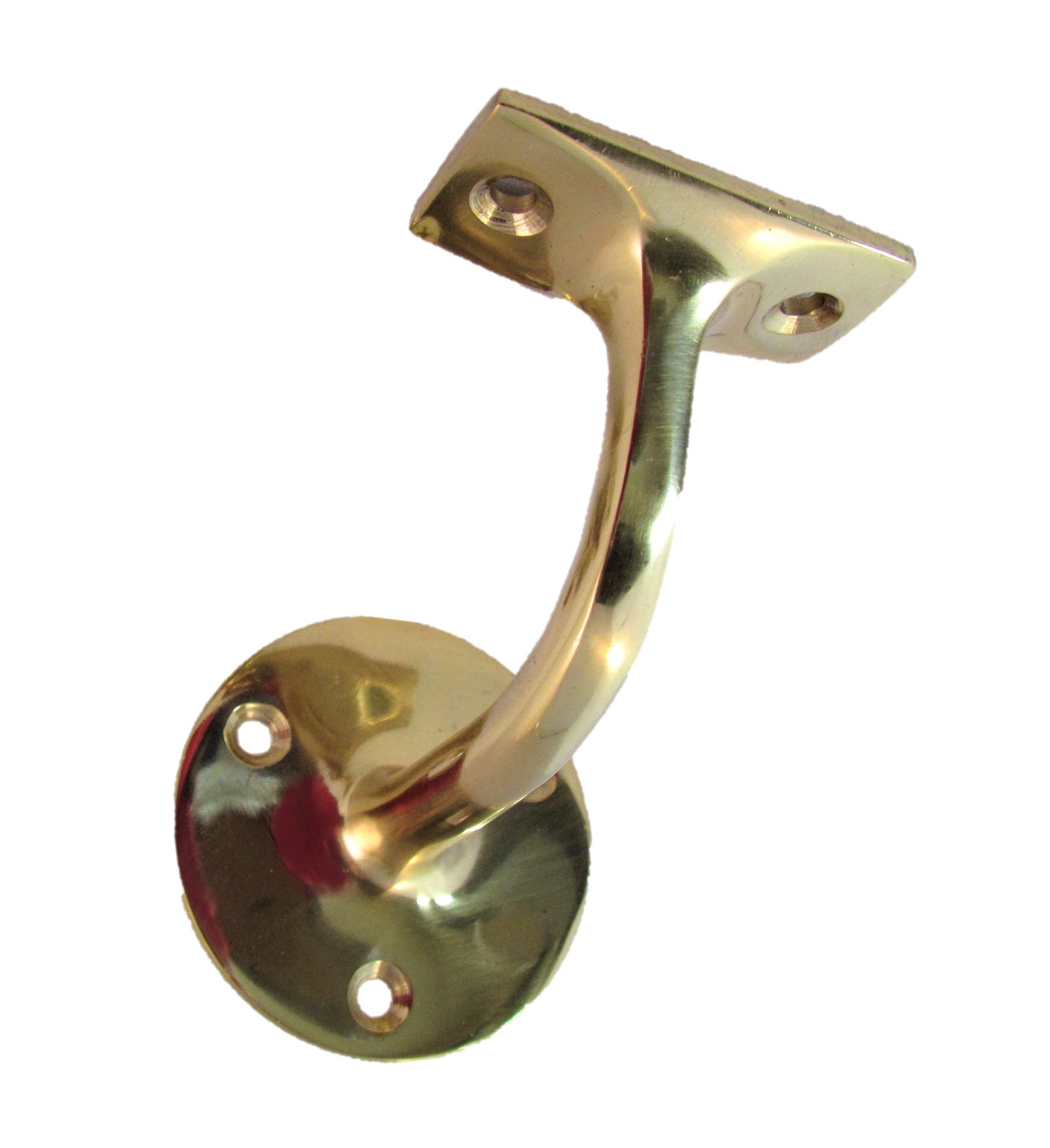 2-5 Brass Finish Handrail Bannister Support Stair Rail Bracket Fixing D25