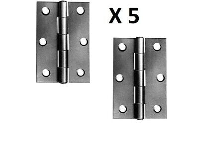 PERRY Self Colour Grade CE7 Certifire Fire Door Butt Hinge with Spun Pin D1