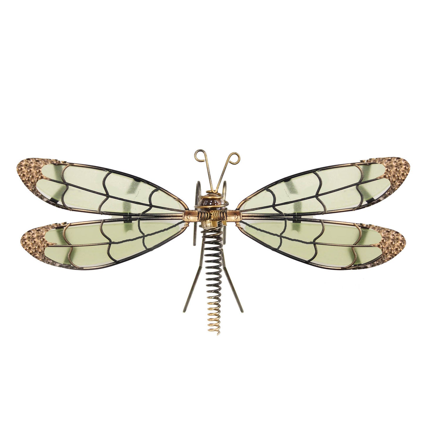 Glass Wing Glow in the Dark Dragonfly Butterfly Pot Hanger