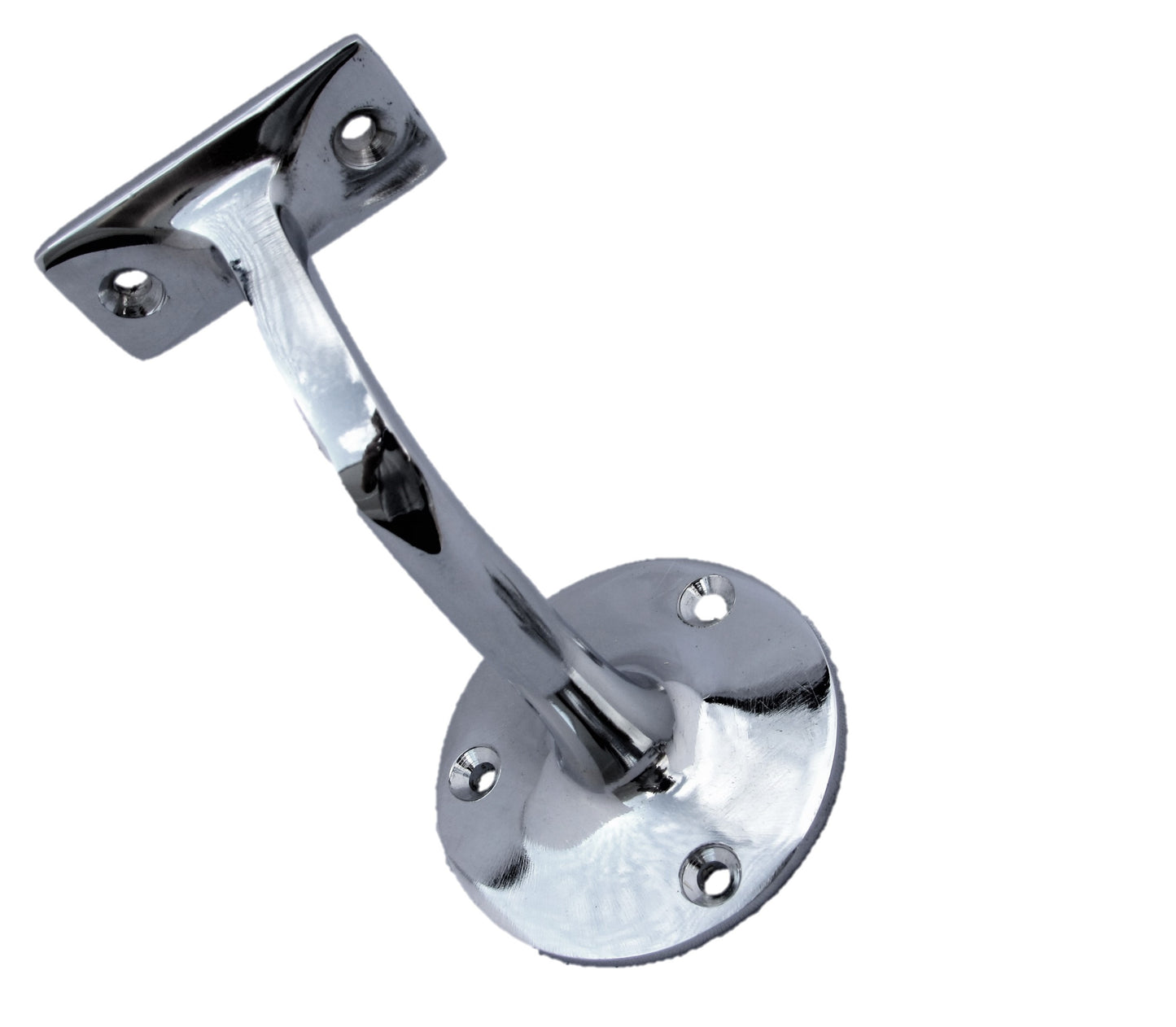 2-5 Chrome Handrail Bannister Support Stair Rail Bracket Fixing Wall Mounted D1