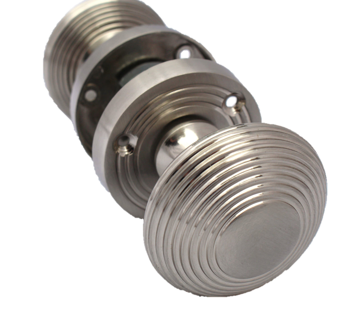 1-10 PAIRS SATIN Interior MORTICE Reeded Door Knobs Door Handle Knobs MODERN D1