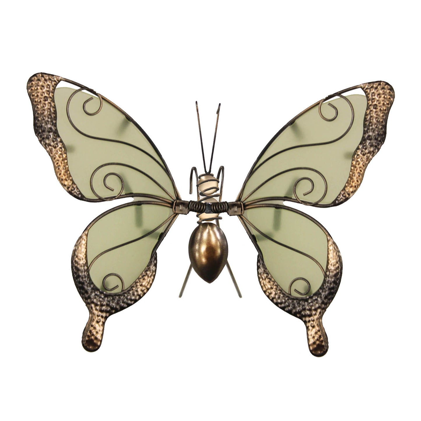 Glass Wing Glow in the Dark Dragonfly Butterfly Pot Hanger