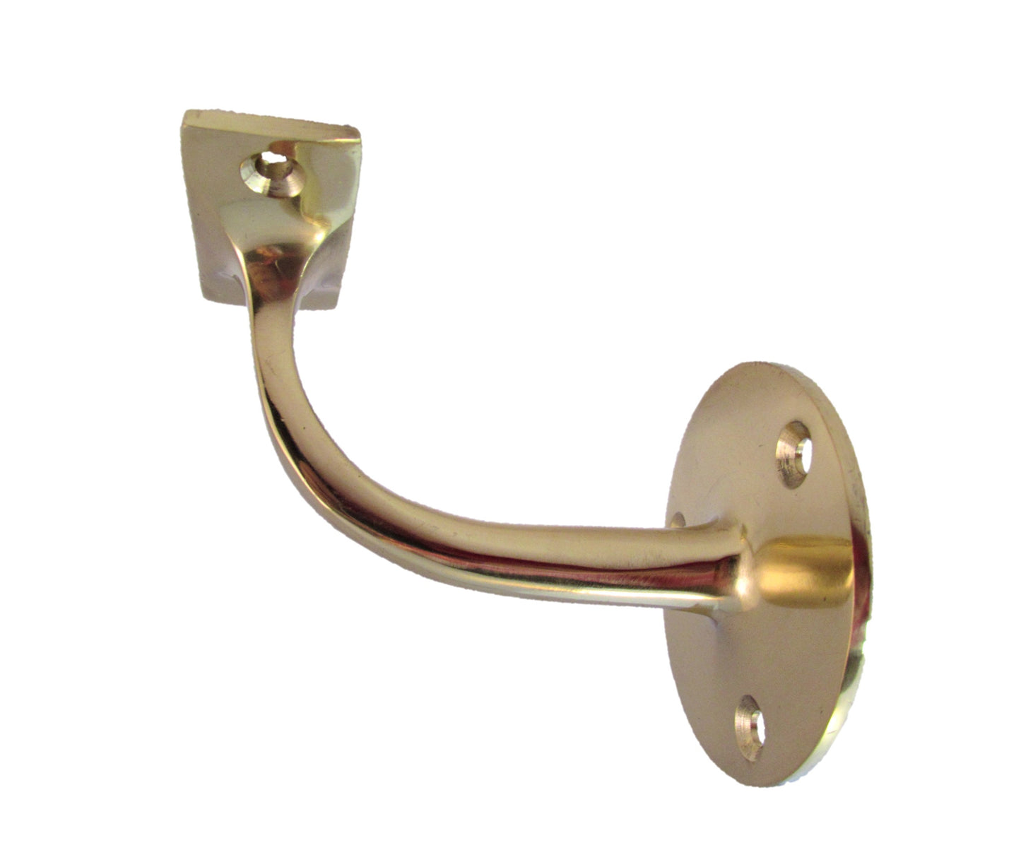 2-5 Brass Finish Handrail Bannister Support Stair Rail Bracket Fixing D25