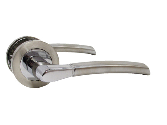 Multipack Indiana Style Chrome Satin Nickle Finish Latch Door Handle Round Rose