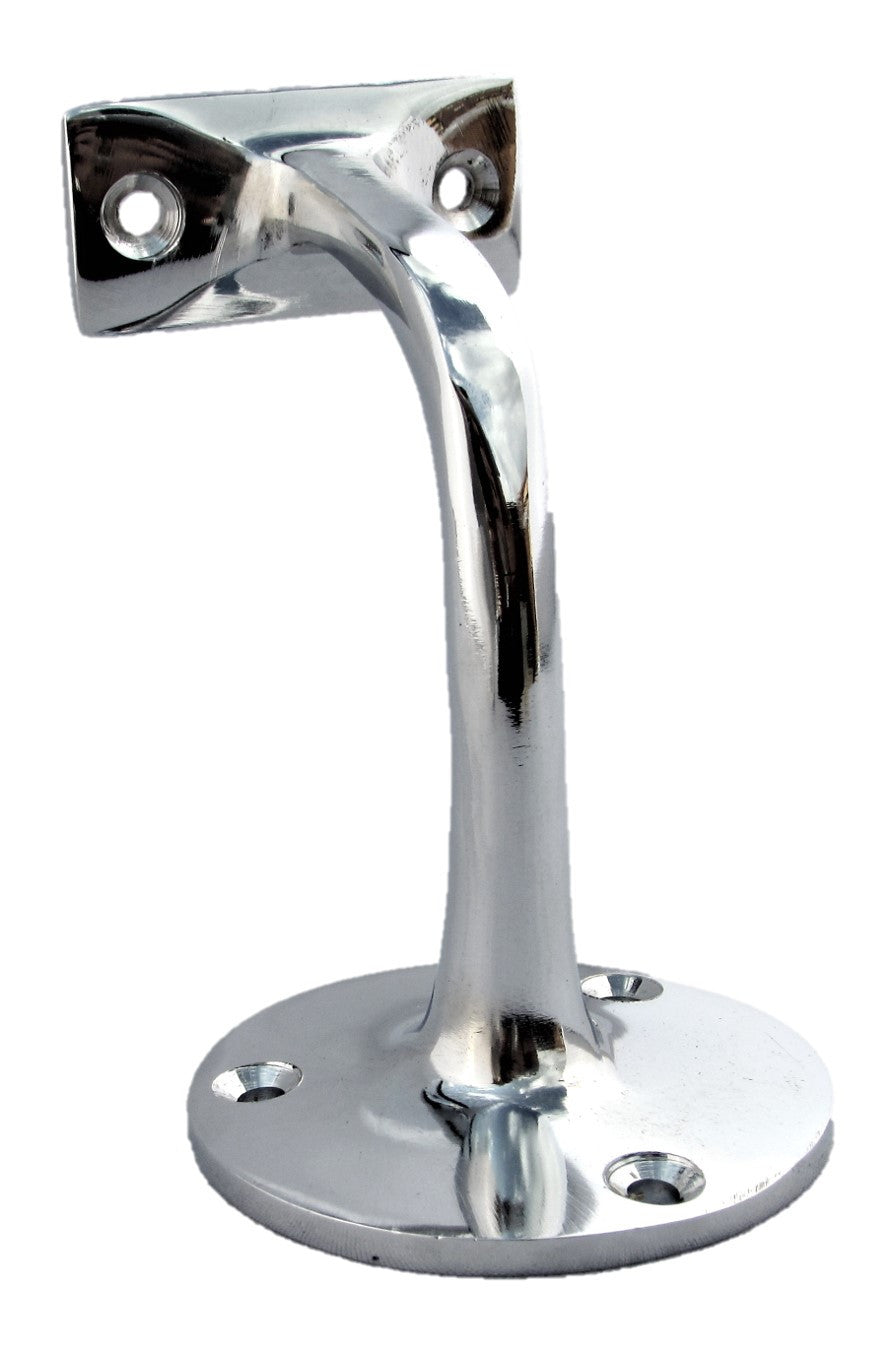 2-5 Chrome Handrail Bannister Support Stair Rail Bracket Fixing Wall Mounted D1