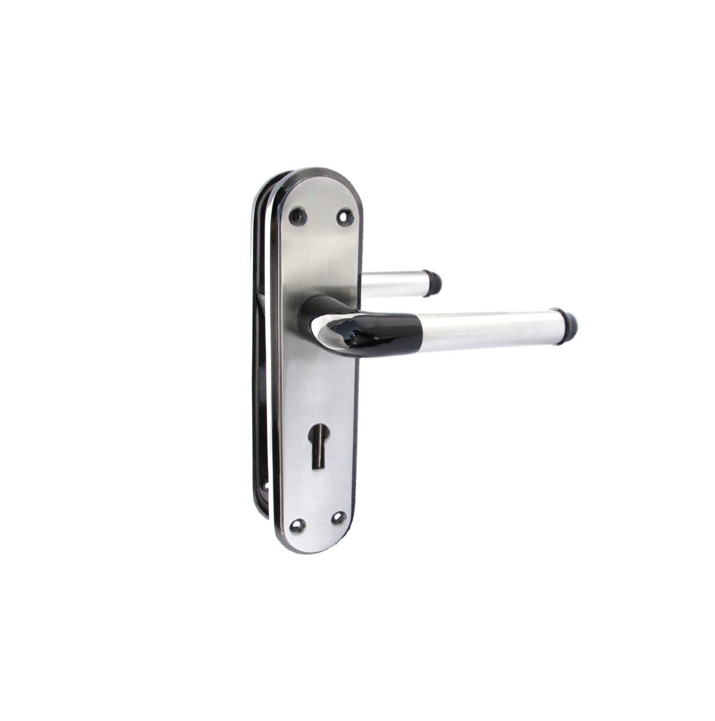 Door Handles Black Nickle Satin Duo Lever Interior LOCK Marina Deluxe Modern D1