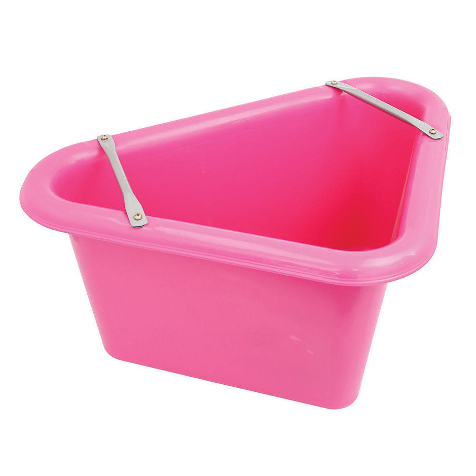 Perry Equestrian Triangular Feed Manger Stable Horse Water + Support Bracket