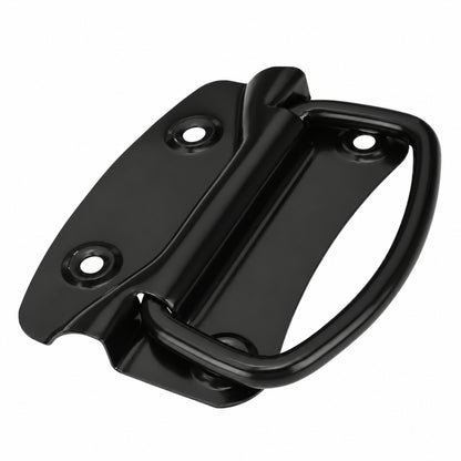 Black Steel Chest Pull Handle 100mm product image 1