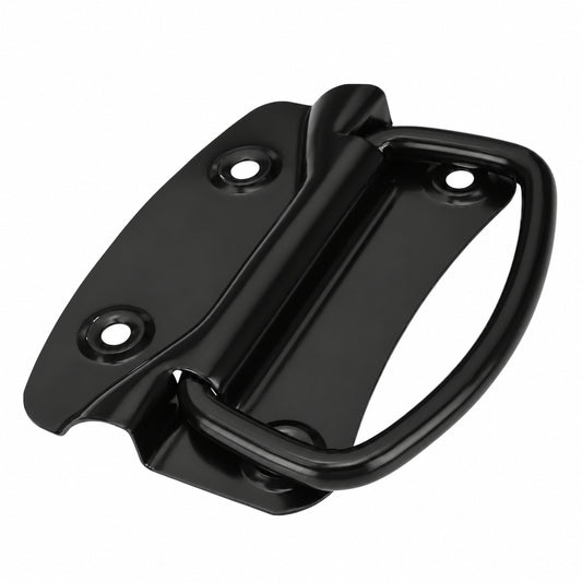 Black Steel Chest Pull Handle 100mm product image 1