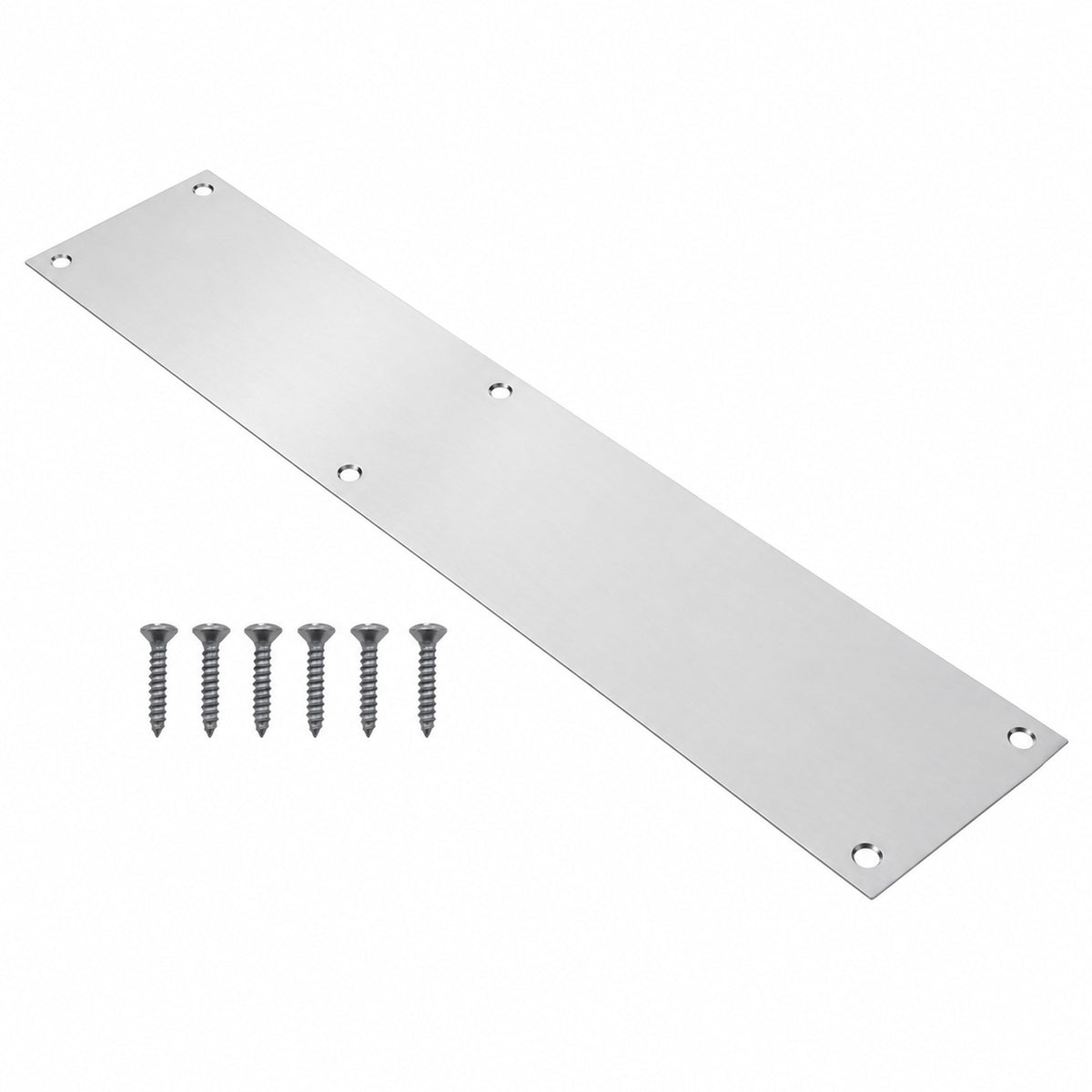 Satin Anodised Aluminium Finger Plate 300mm x 75mm product image 1