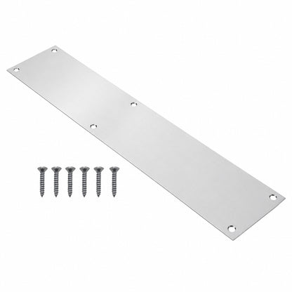 Satin Anodised Aluminium Finger Plate 300mm x 75mm product image 1