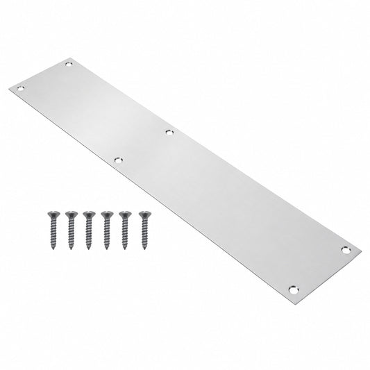 Satin Anodised Aluminium Finger Plate 300mm x 75mm product image 1