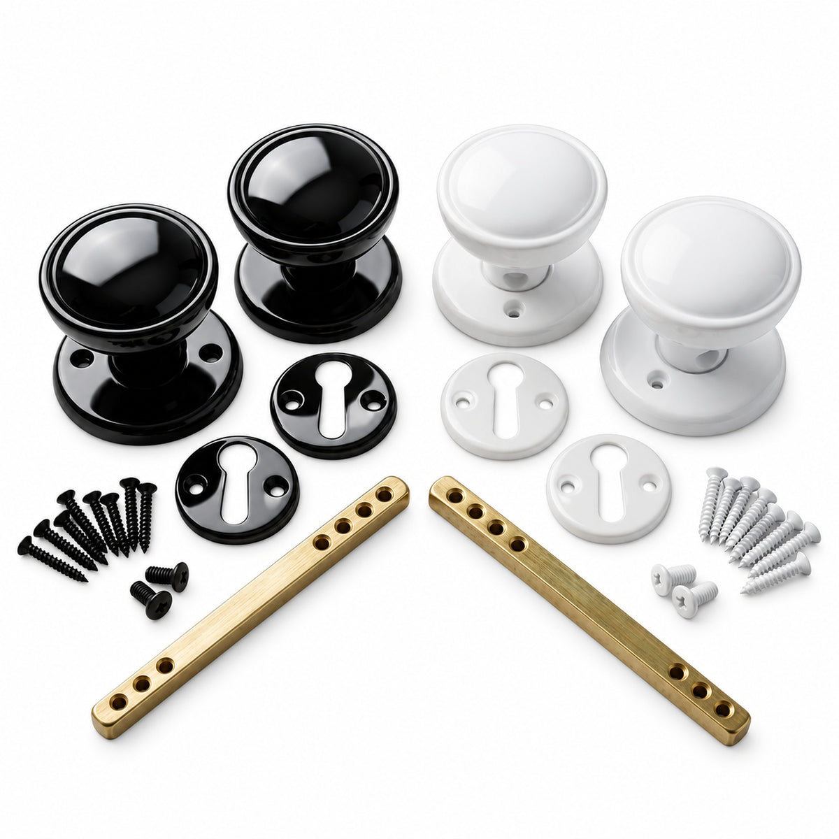 Plastic Rim Door Knob Set 50mm product image 1