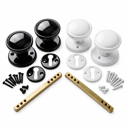 Plastic Rim Door Knob Set 50mm product image 1