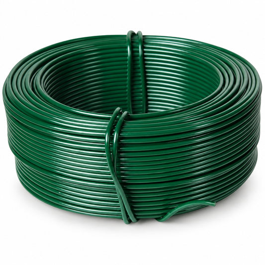 Green PVC Coated Galvanised Tension Wire 30m 0.5kg product image 1