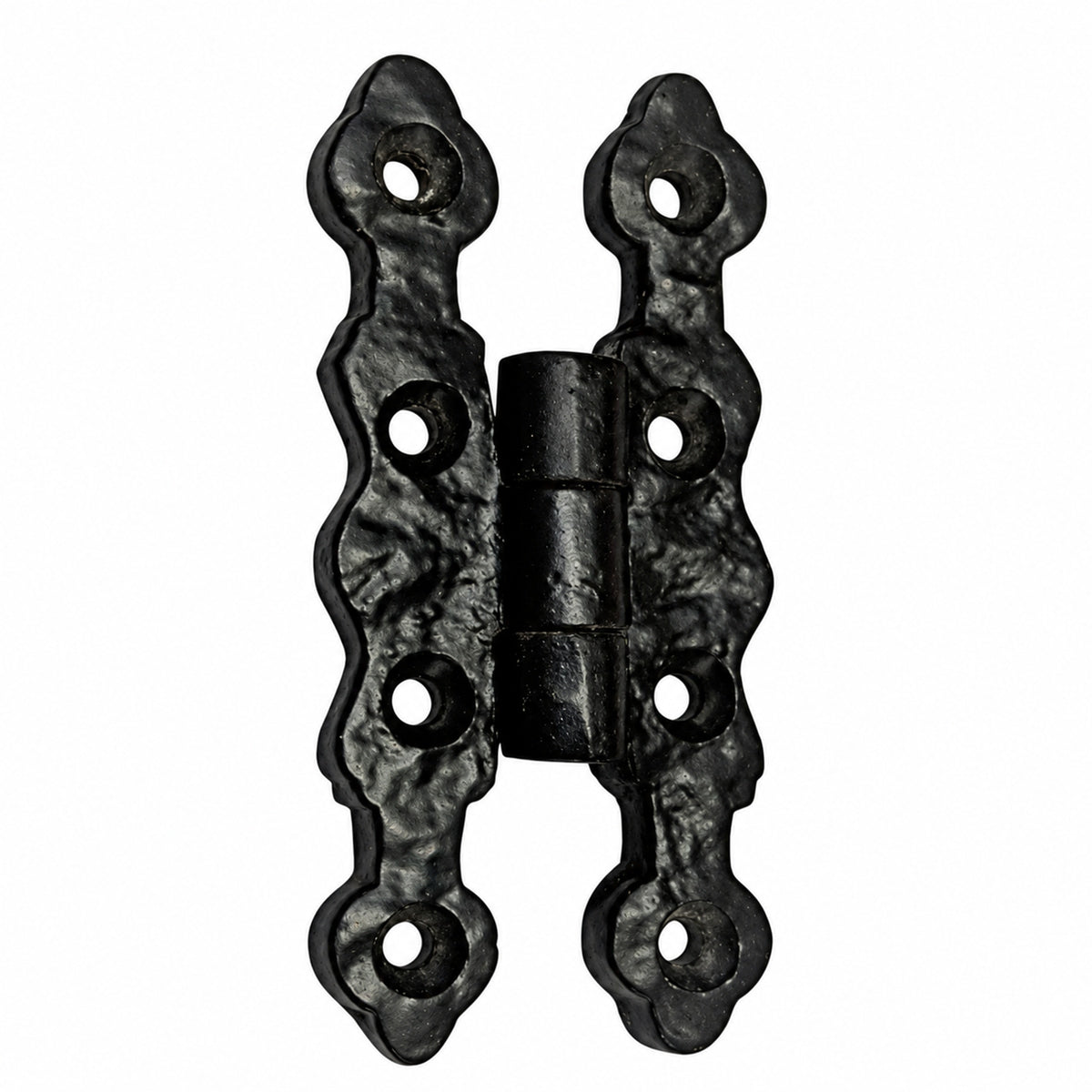 Black Antique Cast Iron Butterfly Cabinet Hinges Pair product image 1