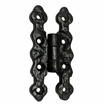 Black Antique Cast Iron Butterfly Cabinet Hinges Pair product image 1