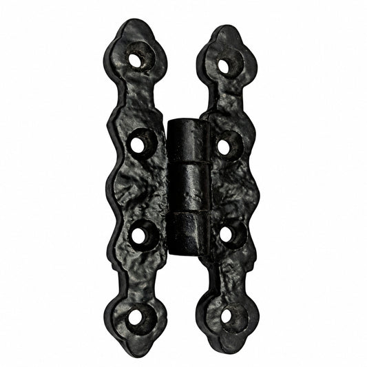 Black Antique Cast Iron Butterfly Cabinet Hinges Pair product image 1