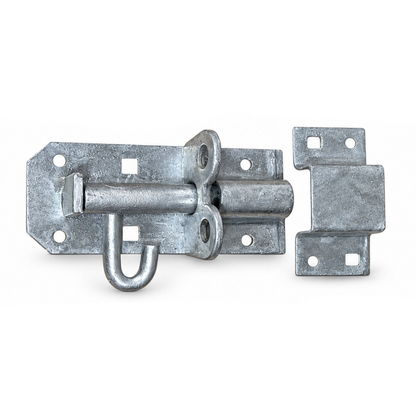 Heavy Duty Brenton Padbolt with Elongated Keep Galvanised