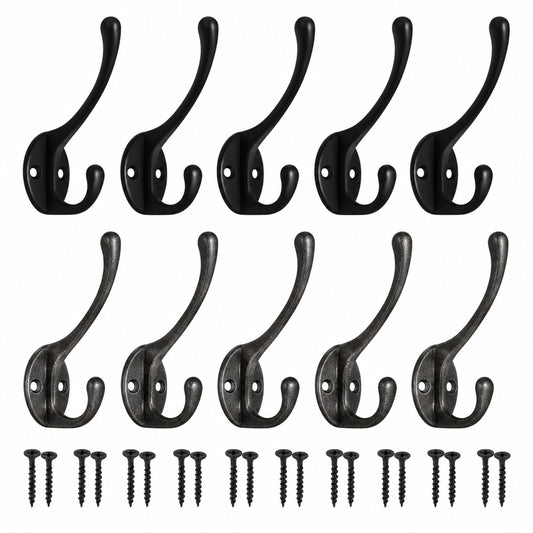 Vintage Cast Iron Wall Mounted Coat Hooks product image 1