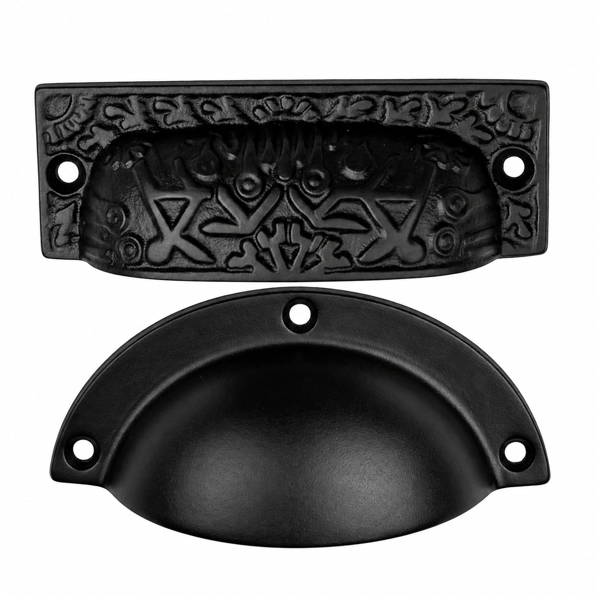 Black Antique Cast Iron Cup Pull Handle product image 1