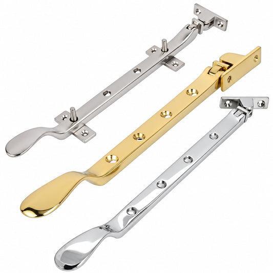 Victorian Solid Brass Casement Stay 250mm product image 1