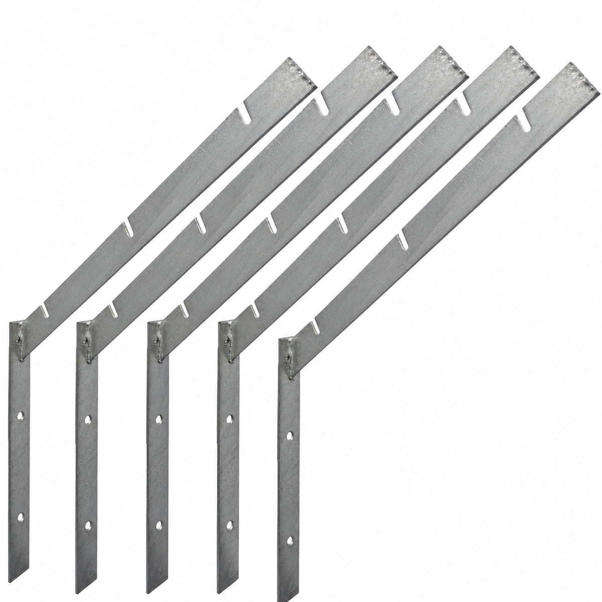 Galvanised Front Fix Barbed Wire Brackets Pack of 5 product image 1