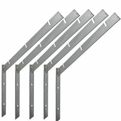 Galvanised Front Fix Barbed Wire Brackets Pack of 5 product image 1