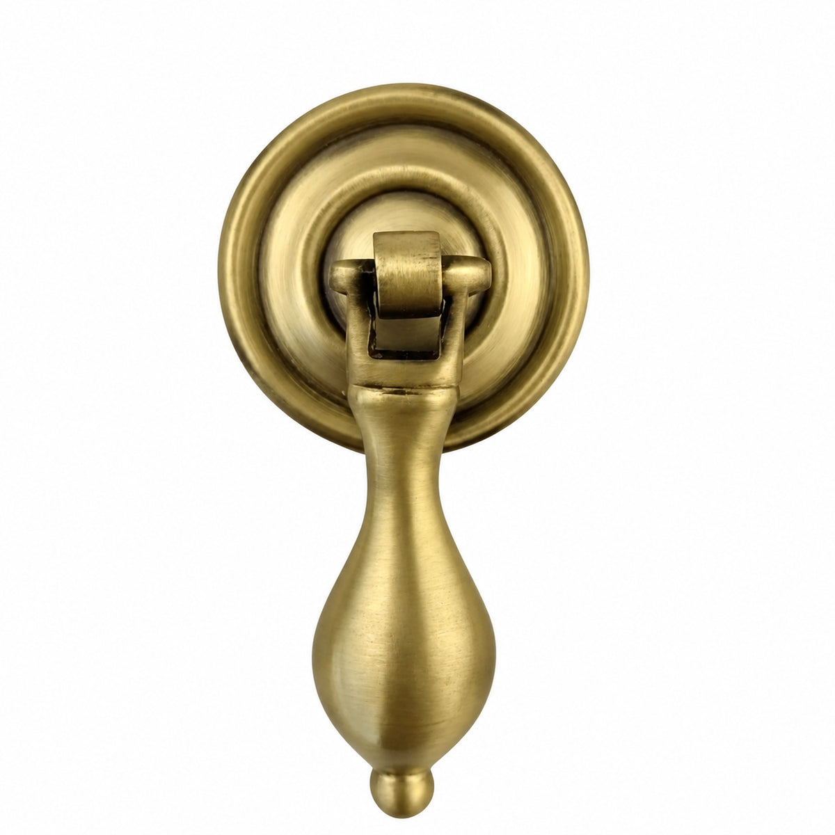 Antique Brass Pear Drop Cabinet Pull Handle 70mm product image 1