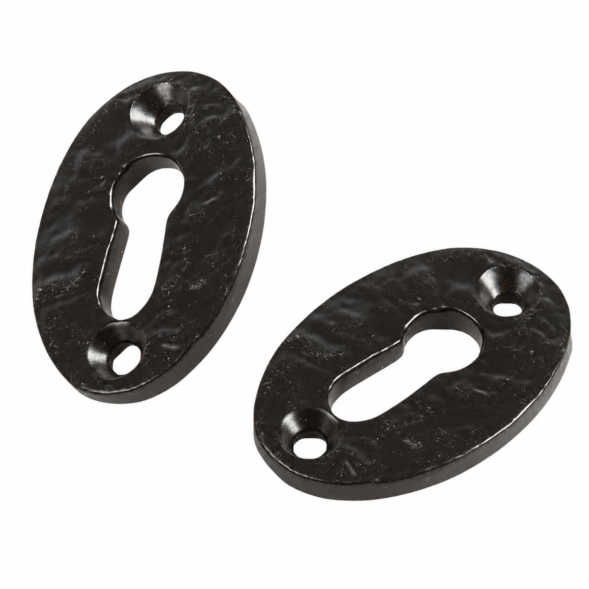 Black Antique Escutcheon Keyhole Plates Pack of 2 product image 2