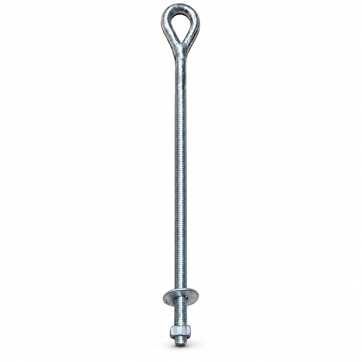 Galvanised Welded Eye Bolts with Nuts and Washers Pack of 2 product image 2