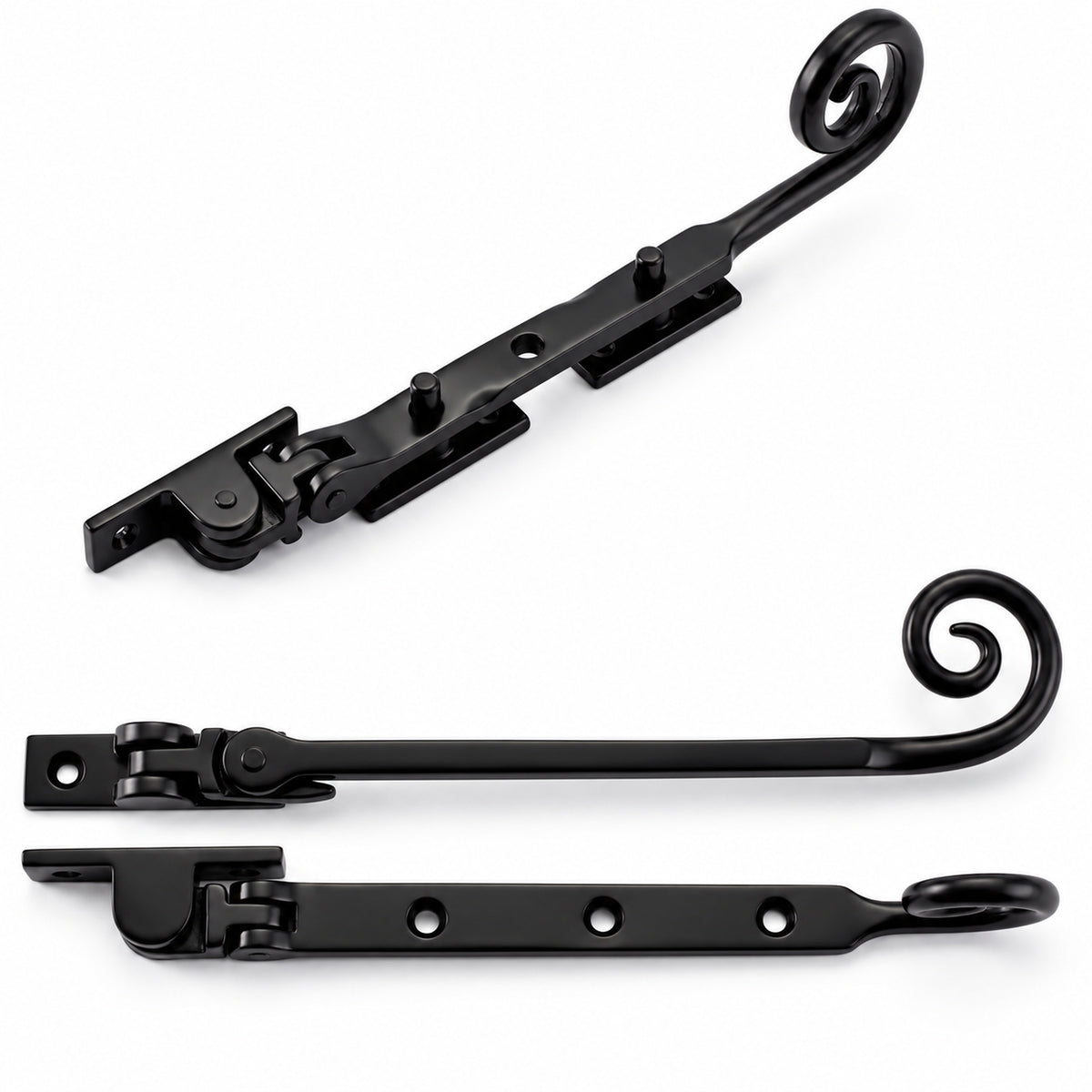 Black Casement Stay and Locking Fastener 250mm product image 2
