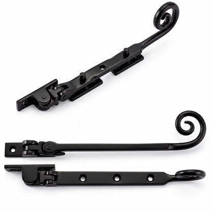 Black Casement Stay and Locking Fastener 250mm product image 2