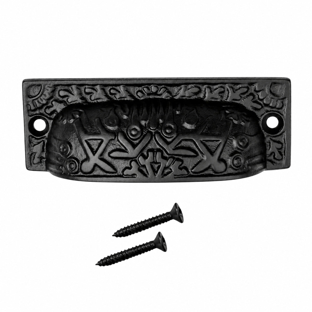 Black Antique Cast Iron Cup Pull Handle product image 2