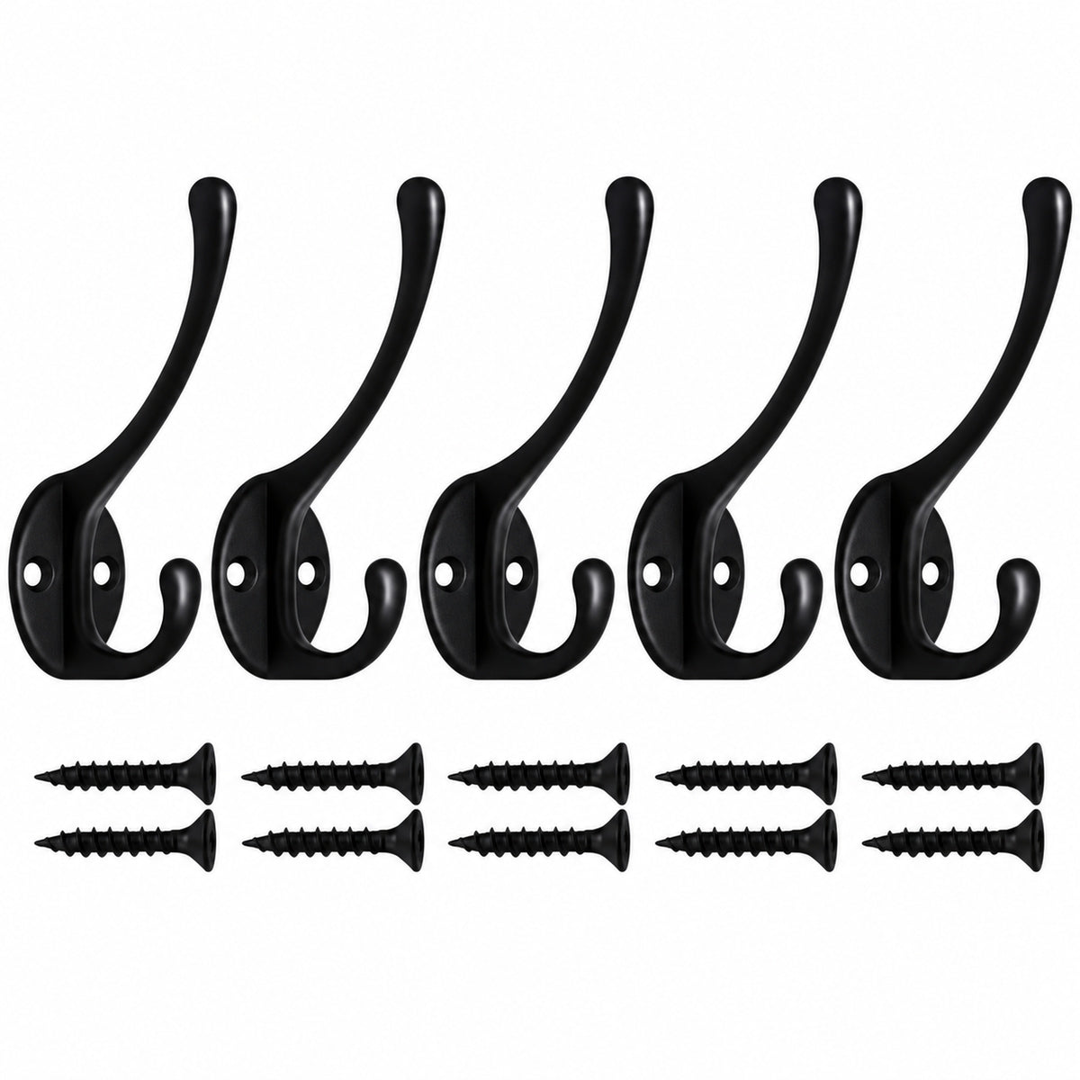 Vintage Cast Iron Wall Mounted Coat Hooks product image 2