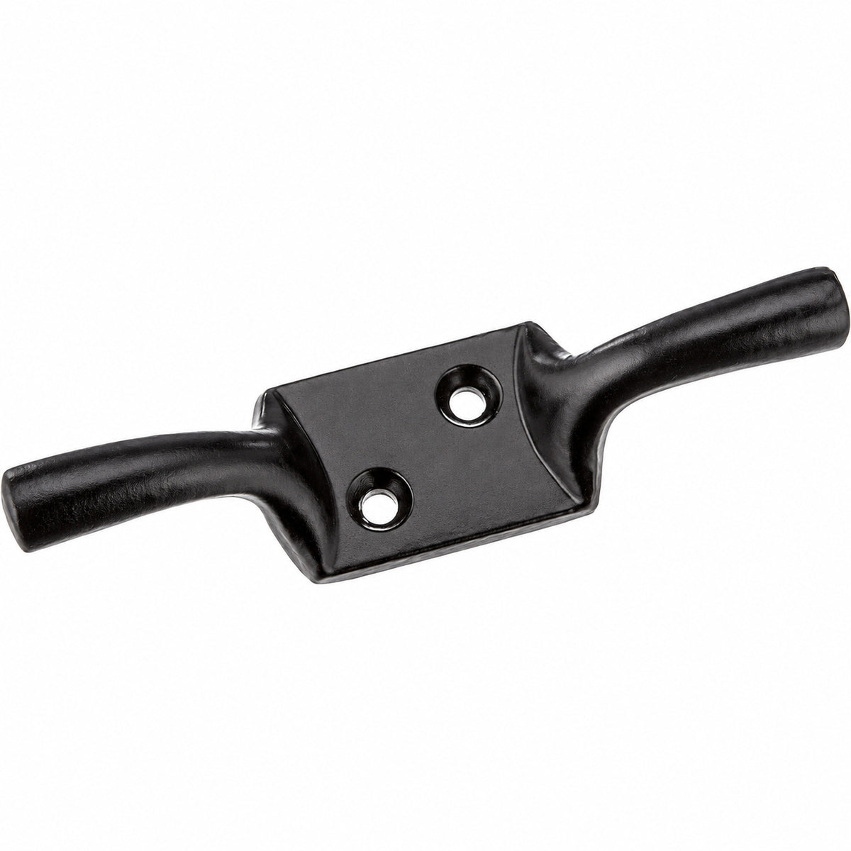 Black Cast Iron Cleat Hooks 75mm Pack of 5 product image 2