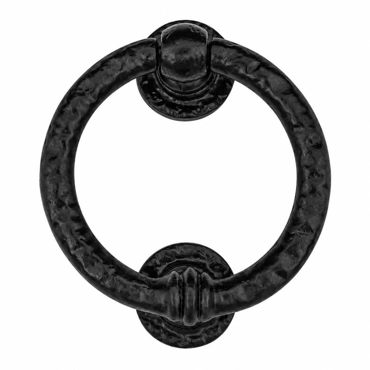 Black Antique Cast Iron Ring Door Knocker 95mm product image 2