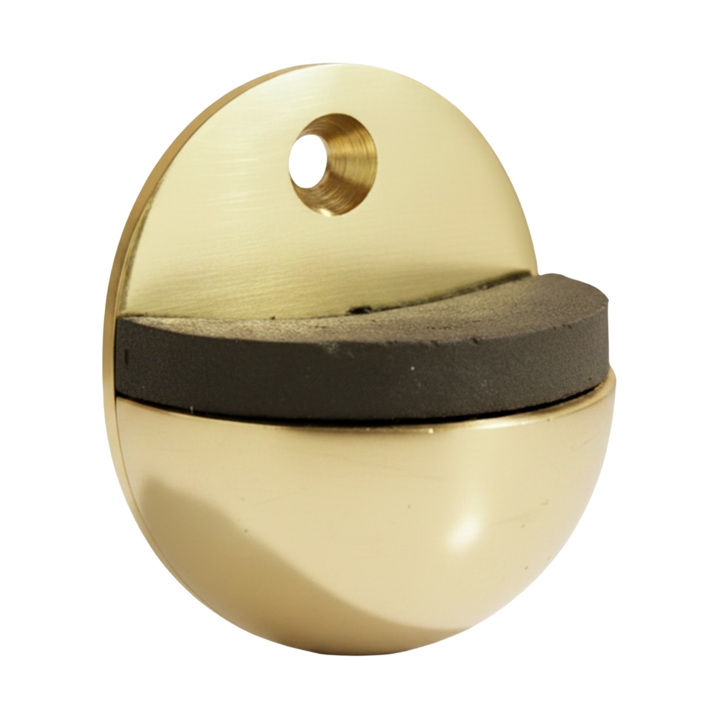 Oval Door Stop Brass Floor Mounted Rubber Doorstop to protect Walls