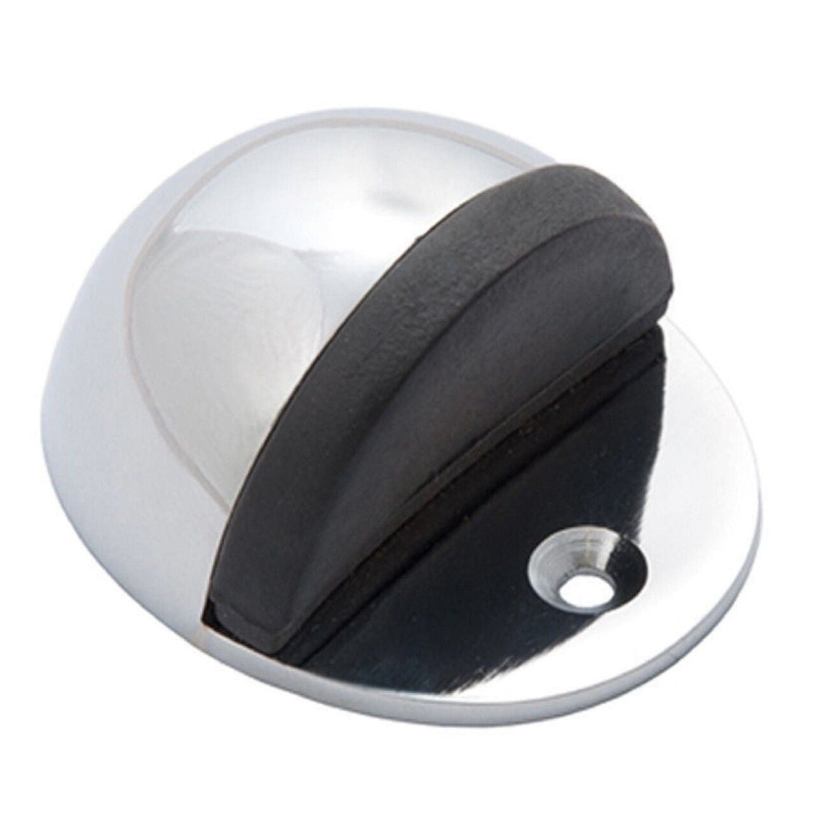 Marketplace JPG companion for Oval Door Stop Polished Chrome Floor-Mounted Rubber Door Stop to Protect Walls