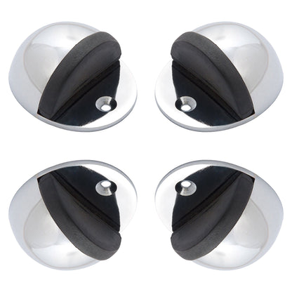 Marketplace JPG companion for Oval Door Stop Polished Chrome Floor-Mounted Rubber Door Stop to Protect Walls