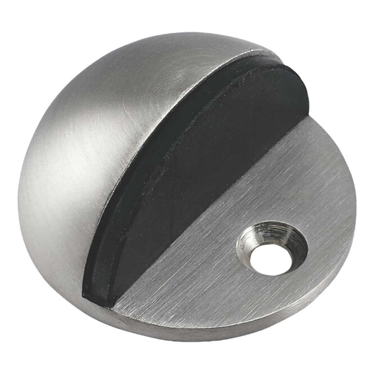 Marketplace JPG companion for Oval Door Stop Satin Nickel Floor-Mounted Rubber Door Stop to Protect Walls