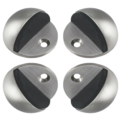 Marketplace JPG companion for Oval Door Stop Satin Nickel Floor-Mounted Rubber Door Stop to Protect Walls