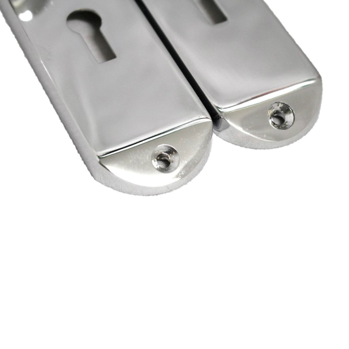 Marketplace JPG companion for Cadenza Door Handles on Backplate Chrome Scroll Lock Handle - 178mm X 38mm