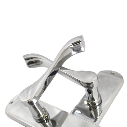Marketplace JPG companion for Cadenza Door Handles on Backplate Chrome Scroll Tubular Latch Set