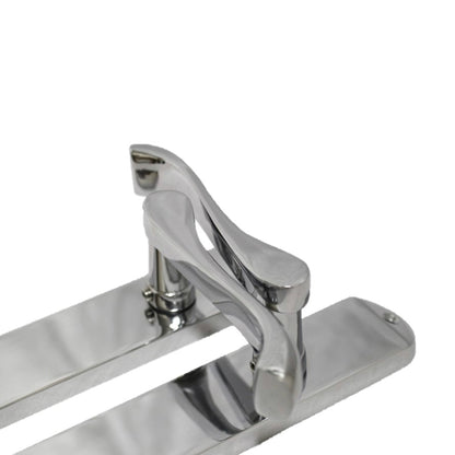 Marketplace JPG companion for Cadenza Door Handles on Backplate Chrome Scroll Tubular Latch Set