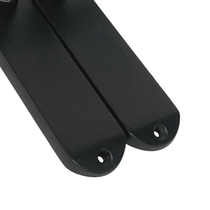 Marketplace JPG companion for Cadenza Door Handles on Backplate Matt Black Scroll Latch Handle - 178mm X 38mm