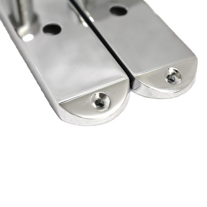 Cadenza Door Handles on Backplate Chrome Scroll Bathroom Lock Handle