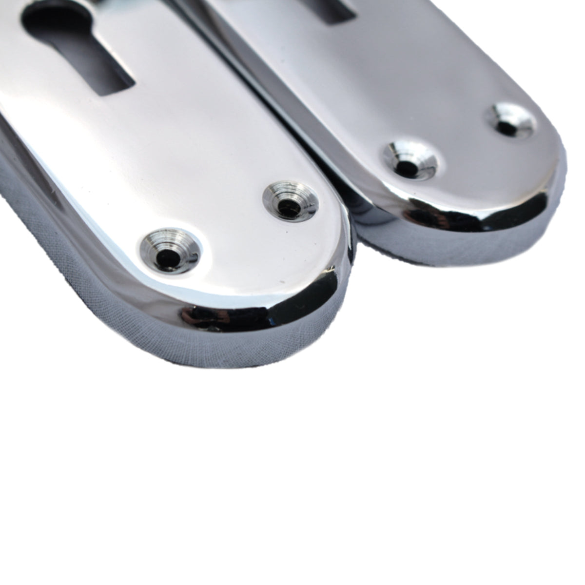 Marketplace JPG companion for Door Handles Mitred Straight Lever Locks Duo - Chrome Satin 180mm X 40mm