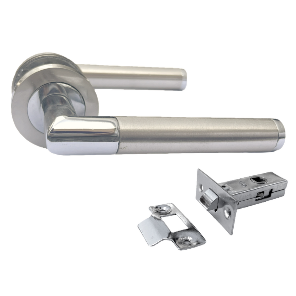 Door Handles T Bar Cossima Straight Lever on Rose Latch Door Handles T Bar Cossima Straight Lever on Rose Latch