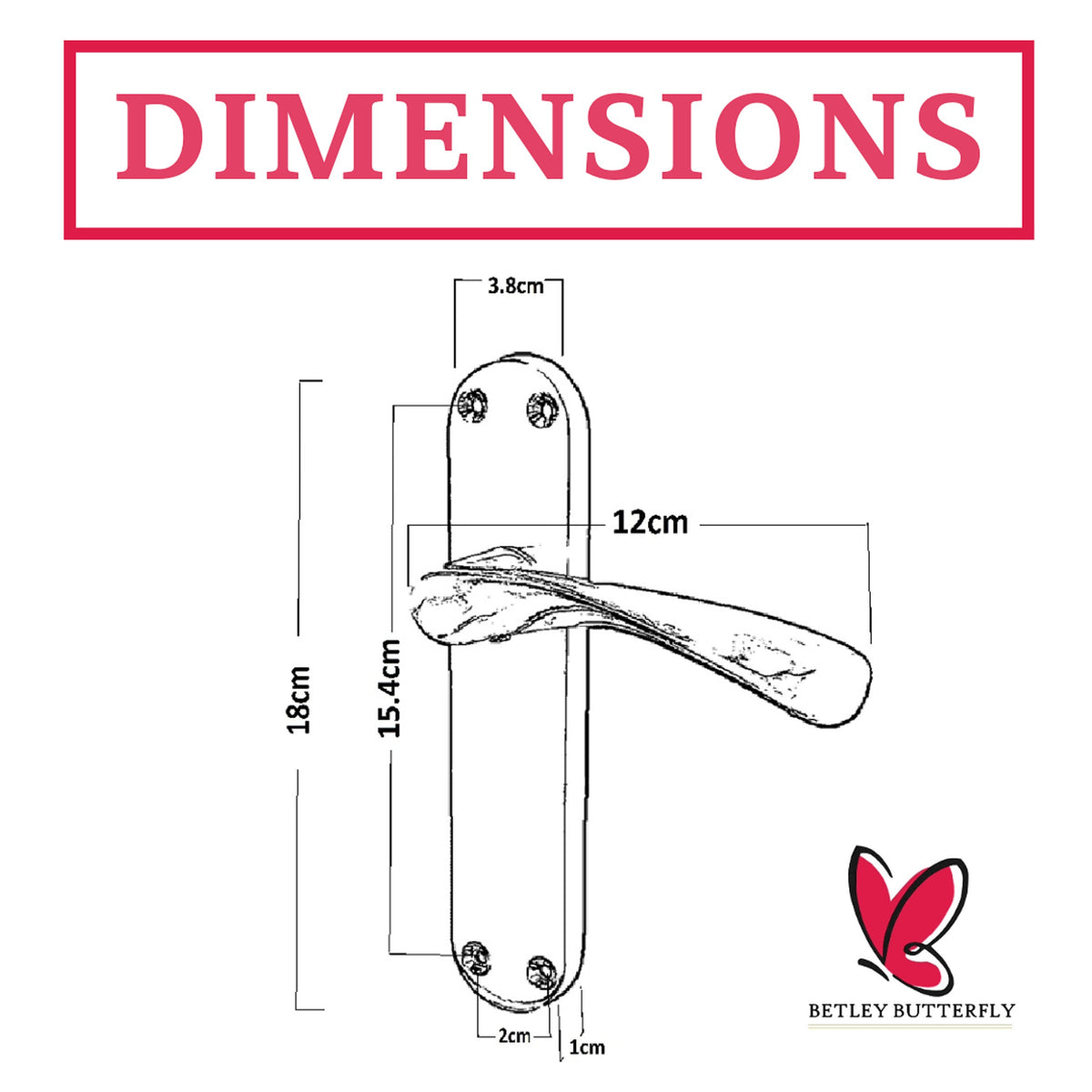 Marketplace JPG companion for Monja Astrid Door Handles Arched Lever Polished Chrome Latch Hinges Pack